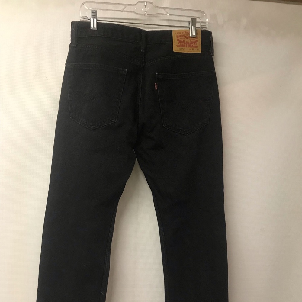 Levi’s 505 Black Denim Jeans 31x32